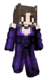 black and ebony Minecraft skin — Slim model