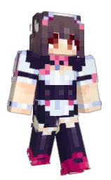 revolver and port gore Minecraft skin — Slim model — first worn by Fezinyah