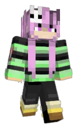 mine shaft and black Minecraft skin — Slim model