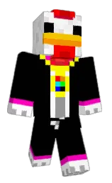 Ch1ckenWing1800's Minecraft skin wearing the 15th Anniversary cape