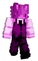black and pink lace Minecraft skin — Slim model