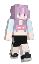 lily and fair pink Minecraft skin — Slim model