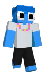 geyser and dodger blue Minecraft skin — Classic model