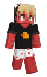 Gachuz's Minecraft skin wearing the Twisted cape