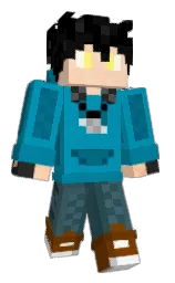 bondi blue and blue lagoon Minecraft skin — Classic model — first worn by KinnyRim