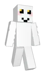 white and twilight blue Minecraft skin — Classic model