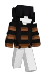 wild sand and cod gray Minecraft skin — Slim model — first worn by ghostlykiera