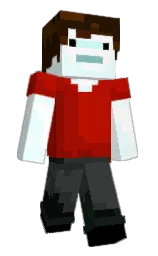 white and guardsman red Minecraft skin — Classic model