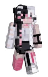 mischka and white lilac Minecraft skin — Slim model — first worn by Katanixxx