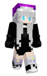 yu_ukey's Minecraft skin wearing the Purple Heart cape