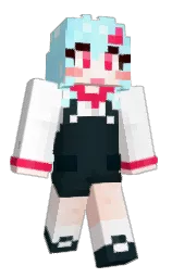 white and ebb Minecraft skin — Classic model — first worn by Yukiim