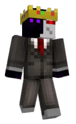 silver and gray Minecraft skin — Classic model