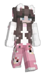 Bryhanna's Minecraft skin wearing the Pan cape