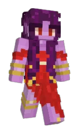 thunderbird and wine berry Minecraft skin — Slim model — first worn by Plumkinn