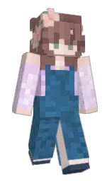 linen and copper rose Minecraft skin — Slim model — first worn by HighJive25
