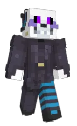 ship gray and white Minecraft skin — Slim model — first worn by SharkPuppy_