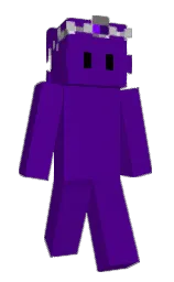 pigment indigo and black Minecraft skin — Slim model