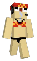 chalky and black Minecraft skin — Classic model — first worn by GoodNightZ02