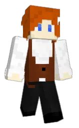 white and cod gray Minecraft skin — Classic model — first worn by MissSee