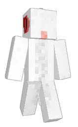 white and alabaster Minecraft skin — Slim model — first worn by MediaDruid