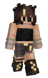 antique brass and cod gray Minecraft skin — Slim model — first worn by jeanpdev