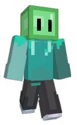 pastel green and faded jade Minecraft skin — Slim model