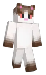chablis and rose white Minecraft skin — Classic model — first worn by gatroll