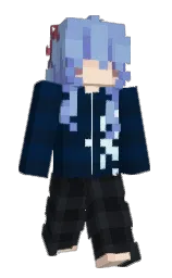 shark and polo blue Minecraft skin — Slim model — first worn by BlueHair