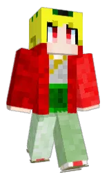 tamakaka's Minecraft skin wearing the Pan cape