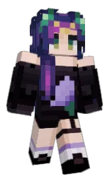 cloud burst and cinder Minecraft skin — Slim model — first worn by Crumbelle