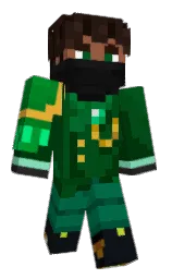 crusoe and fun green Minecraft skin — Classic model