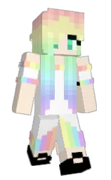 white and cinderella Minecraft skin — Classic model — first worn by GaupaXY