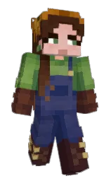 OutrightWings's Minecraft skin wearing the Vanilla cape