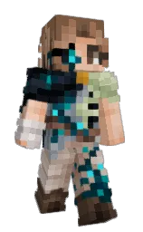 mirage and thistle green Minecraft skin — Classic model — first worn by glyphiic