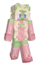 mandys pink and kobi Minecraft skin — Slim model — first worn by Spearys