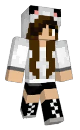 cola and white Minecraft skin — Slim model
