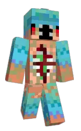 chestnut rose and apricot Minecraft skin — Classic model — first worn by forggiess