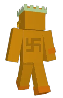 Front of dribly's skin