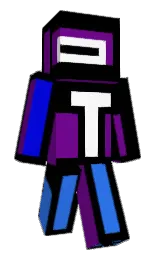 black and purple Minecraft skin — Classic model