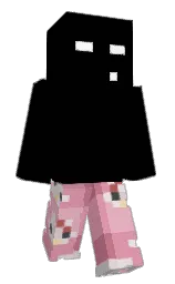 black and prim Minecraft skin — Slim model — first worn by Apfelsaft11