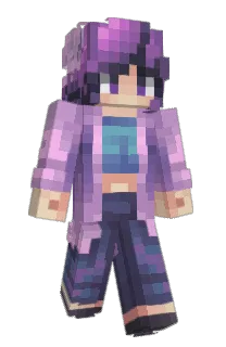 Front of GeoViolet's skin
