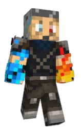 Niica's Minecraft skin wearing the Migrator cape