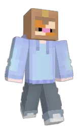 Minecraft-Skin in perano und tropical blue — Modell: Klassisch — zuerst getragen von hamcu