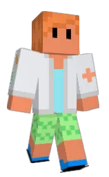 sandy brown and athens gray Minecraft skin — Classic model — first worn by am_apple