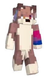 copper rose and half spanish white Minecraft skin — Slim model — first worn by aBANANgod
