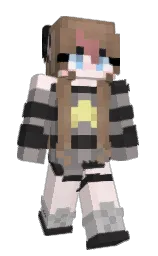 dusty gray and bridesmaid Minecraft skin — Slim model — first worn by Luna_Playz16