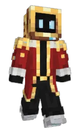 Komp1k's Minecraft skin wearing the Aurora cape