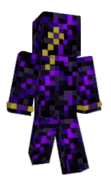 ebony and black russian Minecraft skin — Classic model — first worn by AntiTheCap