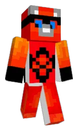 white and black Minecraft skin — Classic model