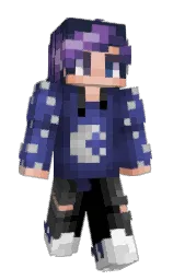 Quacklustre's Minecraft skin wearing the Migrator cape